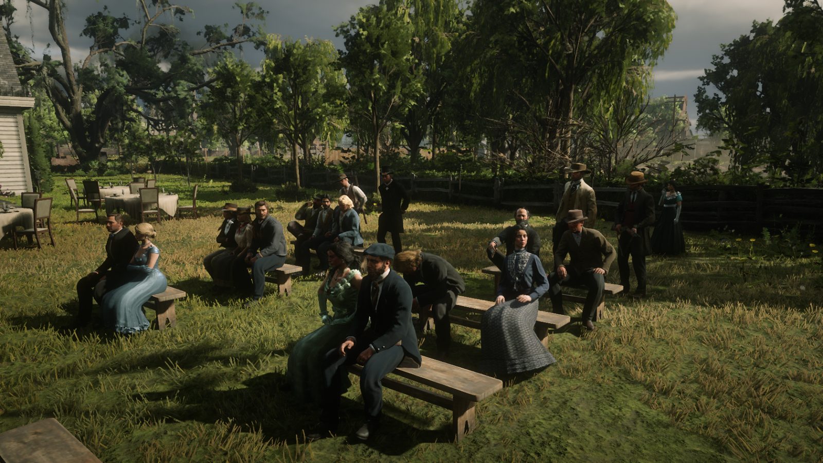 An outdoor gathering