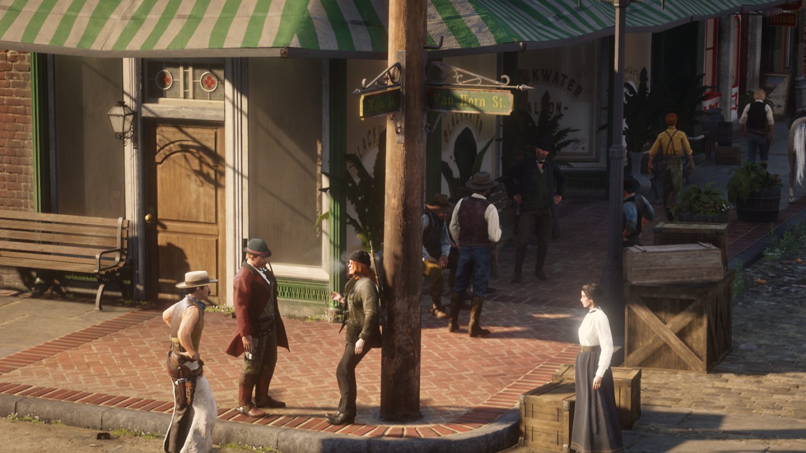 A street corner in Blackwater